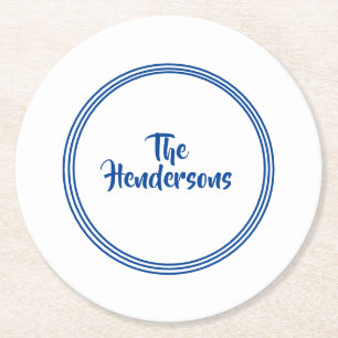 Paper Coasters Set-Custom Name