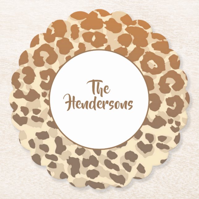 Paper Coasters Set-Custom Name (Front)