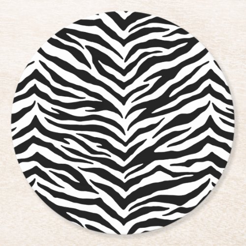 Paper Coasters Set_Zebra Print