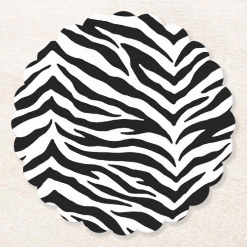 Paper Coasters Set_Zebra Print