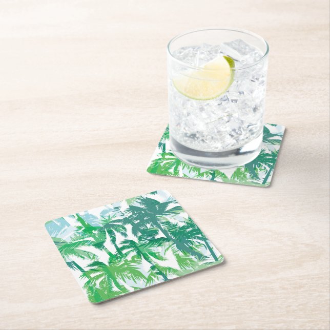 Paper Coasters Tropical Palms (Insitu)
