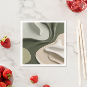 Paper cocktail napkin in stylish graphic