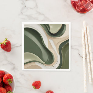 Paper cocktail napkin in stylish graphic