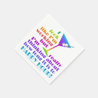 PAPER COCKTAIL NAPKINS - MARTINI, COCKTAIL HUMOR