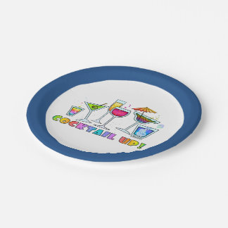 PAPER COCKTAIL PLATES - COCKTAIL UP GLASSES