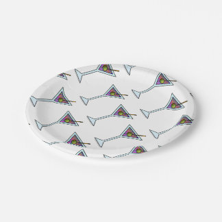 Paper Cocktail Plates - MARTINI DESIGN