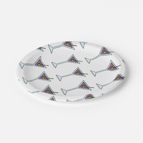 Paper Cocktail Plates _ MARTINI DESIGN