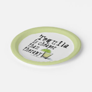 PAPER COCKTAIL PLATES - TEQUILA THERAPY
