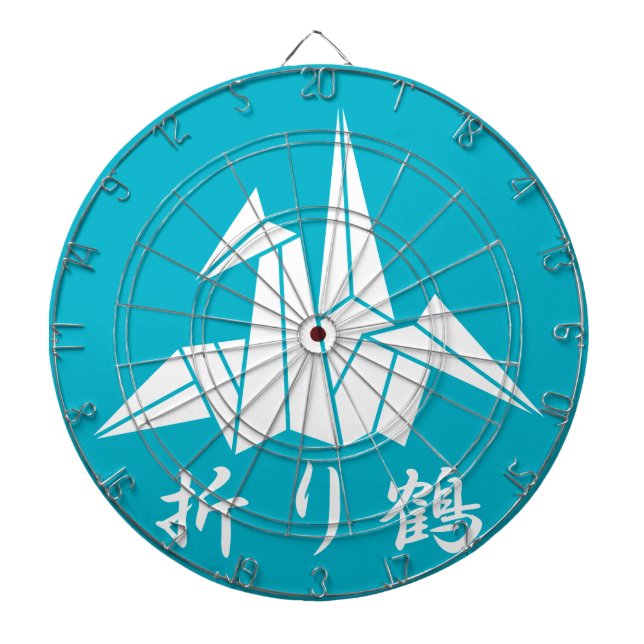 Paper crane dart board (Front)