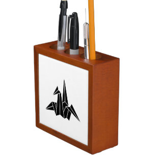 Paper Crane Desk Organizer