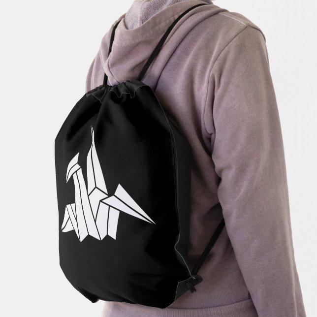 Paper Crane Drawstring Bag (Insitu)