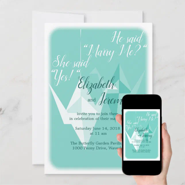 Paper Crane Invitation | Zazzle