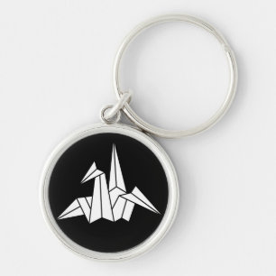 paper crane keychain