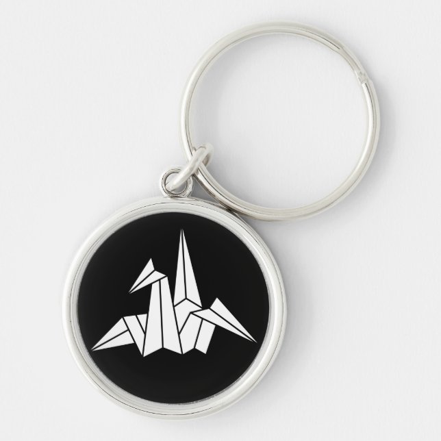 paper crane keychain (Front)