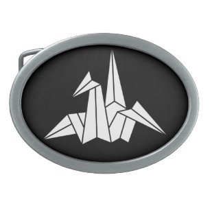 Paper Crane Keychain Belt Buckle