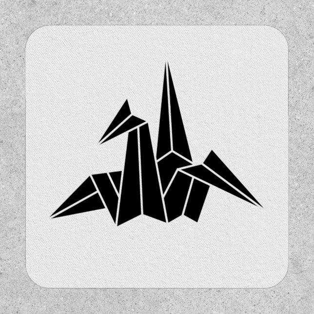 Paper Crane Keychain Patch (Front)