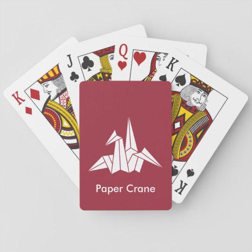 Paper Crane Poker Cards