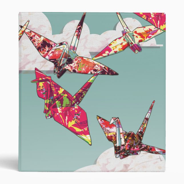 Paper Cranes 1" Binder (Front)
