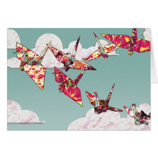 Paper Cranes Cards (Front Horizontal)