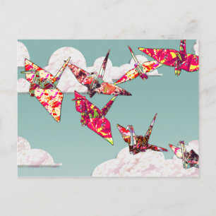 Paper Cranes Postcard