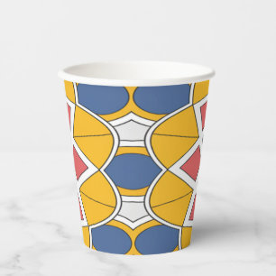 Paper cup, A vibrant colorful classic design  Pape Cups