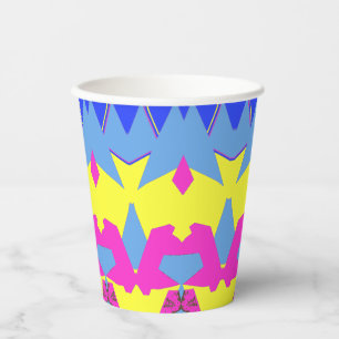 Paper cup, A vibrant colorful classic design  Pape Cups