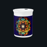 Paper cup beverage pitcher<br><div class="desc">Kaleidoscope Mandala Flower Design-23091</div>