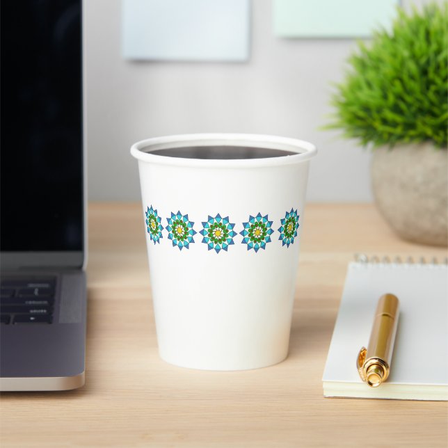 Paper Cup - Colorful Mandalas (Insitu)