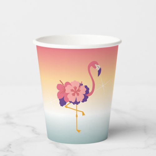 Paper cup Flamingo Sunset Birthdays