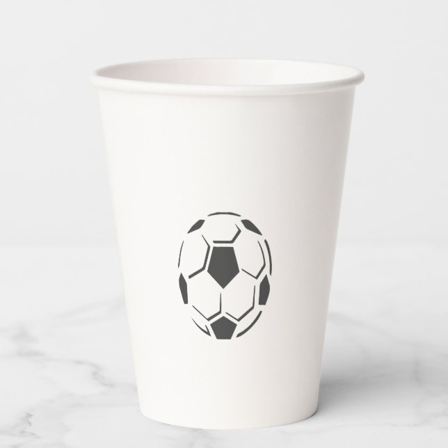 Paper cup football  design  (Front)