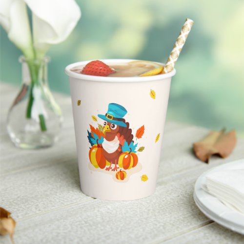 Paper cup for thanksgiving party