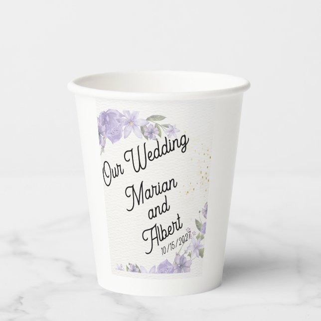 paper cup for wedding (Front)