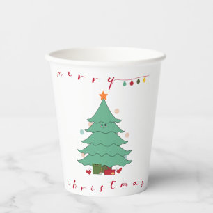 Paper cup Kawaii Christmas Tree