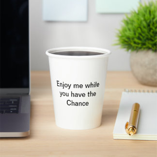 Paper Cup Motivational words