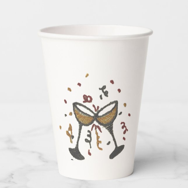 Paper cup  PARTY DESIGN (Front)