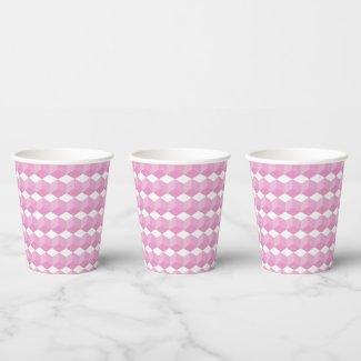 Paper Cup - Pink Blocks in Three Dimensions