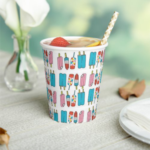 Paper Cup Popsicles 