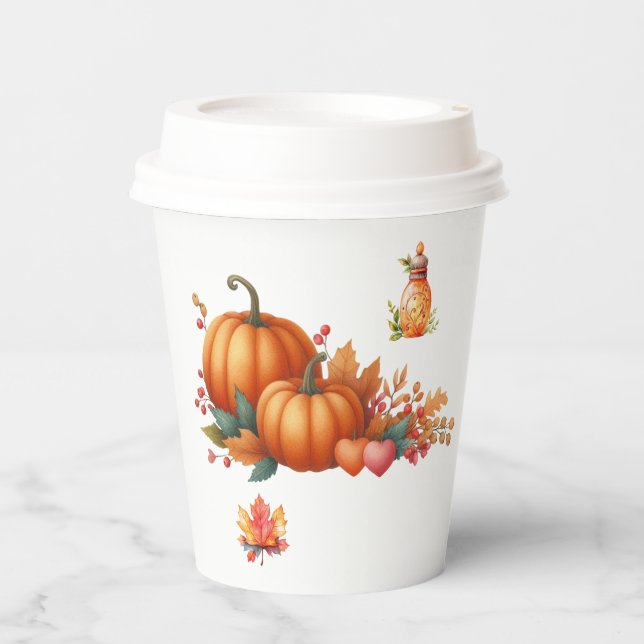   Paper cup Rustic Autumn Baby Shower Cup (Front)