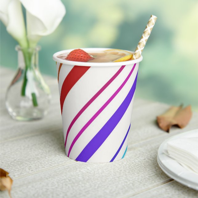 Paper Cup Stripe Colorful  (Insitu)