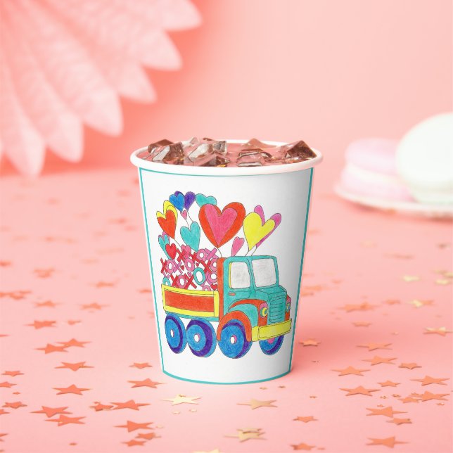 Paper Cup Truck Hearts (Insitu)