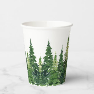 Paper cup - Watercolor Forest