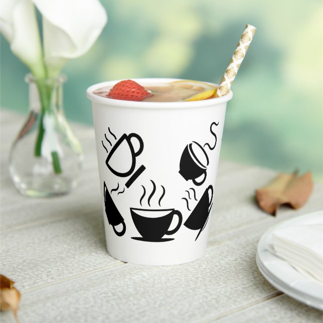 paper cup with black cup images (Insitu)