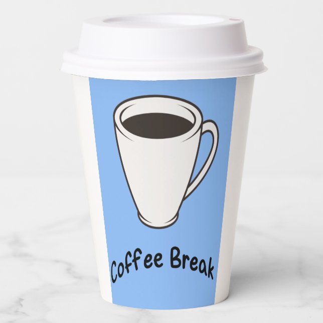 paper cup with lid  (Front)