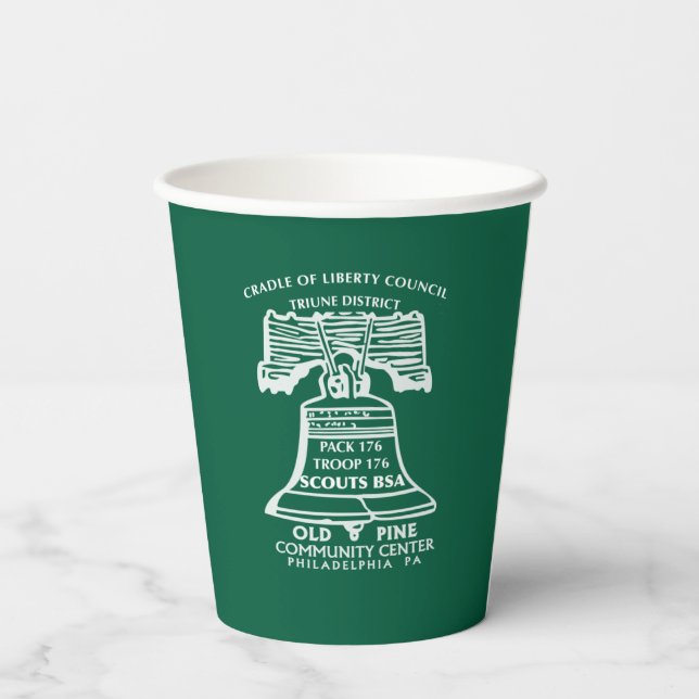 Paper Cups - Forest Green (Back)