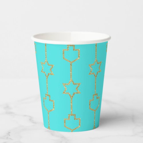 Paper Cups Golden Charms  8 oz