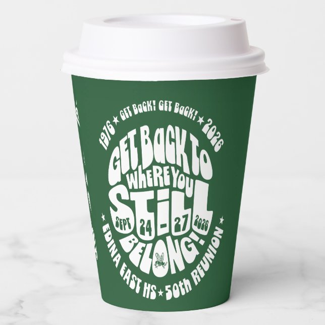 Paper Cups Green and White (Front)