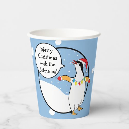Paper Cups Happy Penguin  8 oz