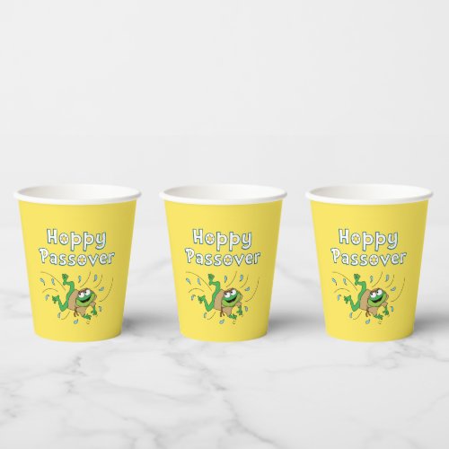 Paper Cups Passover Frog 8 oz