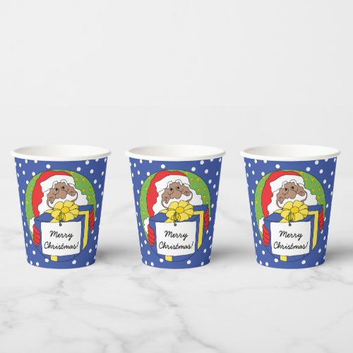 Paper Cups Santa Claus Presents  8 oz