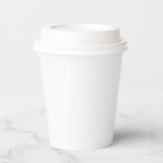 Paper Cups Size: 8oz Paper Cup, Lid: Lid (Front)